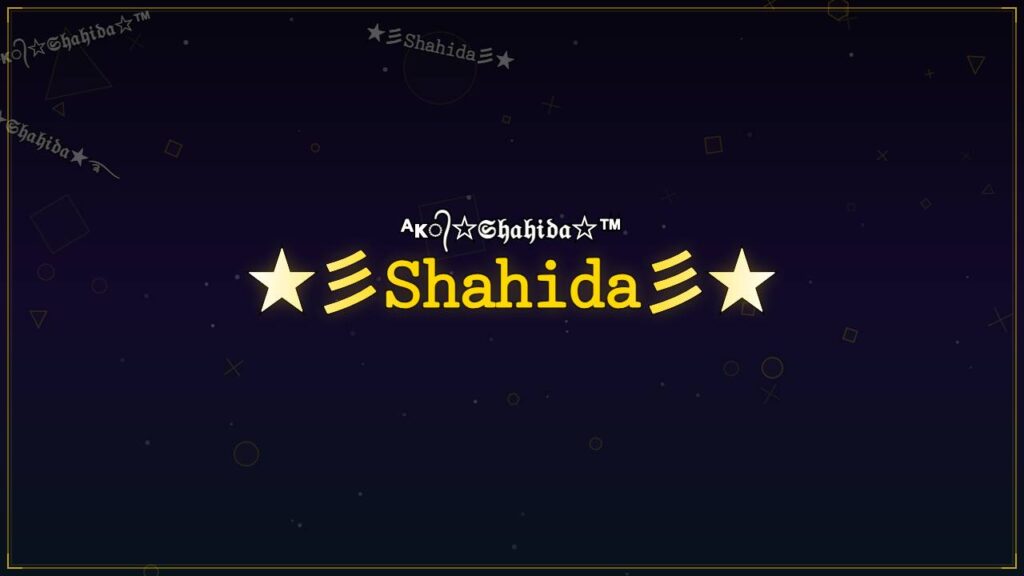 ★彡𝚂𝚑𝚊𝚑𝚒𝚍𝚊彡★ – Shahida Stylish Name