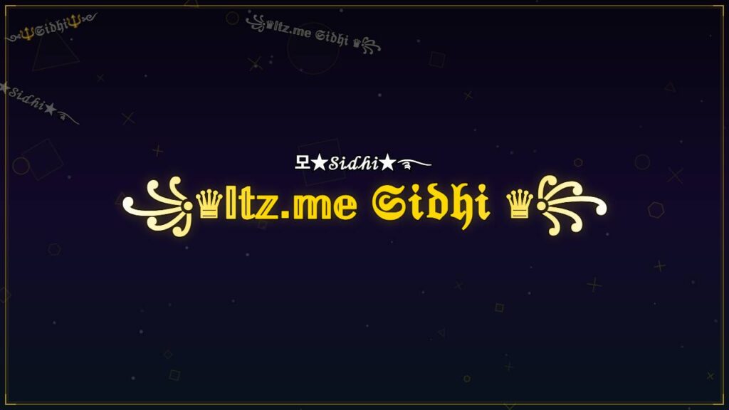 ꧁♛𝕀𝕥𝕫.𝕞𝕖 𝔖𝔦𝔡𝔥𝔦 ♛꧂ – Sidhi Stylish Name