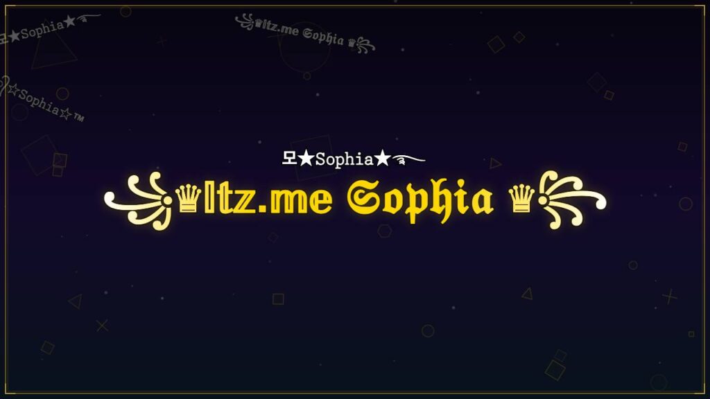 ꧁♛𝕀𝕥𝕫.𝕞𝕖 𝔖𝔬𝔭𝔥𝔦𝔞 ♛꧂ – Sophia Stylish Name