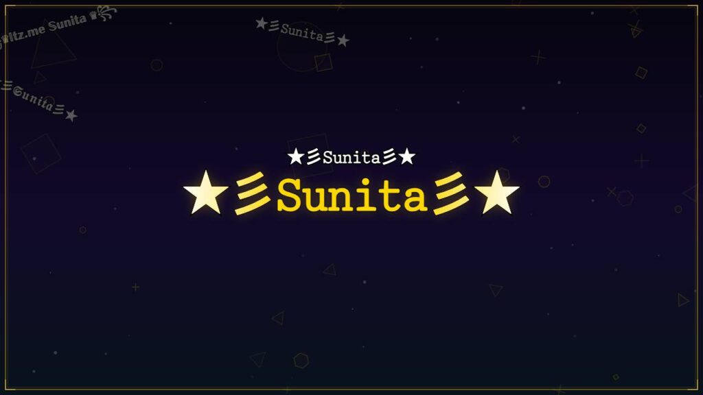 ★彡𝚂𝚞𝚗𝚒𝚝𝚊彡★ – Sunita Stylish Name