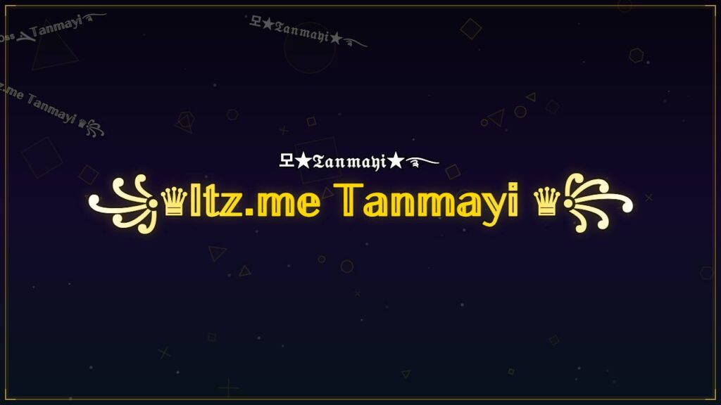 ꧁♛𝕀𝕥𝕫.𝕞𝕖 𝕋𝕒𝕟𝕞𝕒𝕪𝕚 ♛꧂ – Tanmayi Stylish Name