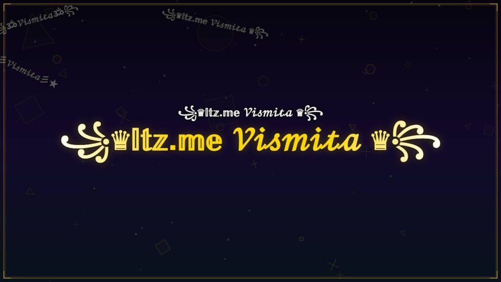 ꧁♛𝕀𝕥𝕫.𝕞𝕖 𝒱𝒾𝓈𝓂𝒾𝓉𝒶 ♛꧂ – Vismita Stylish Name