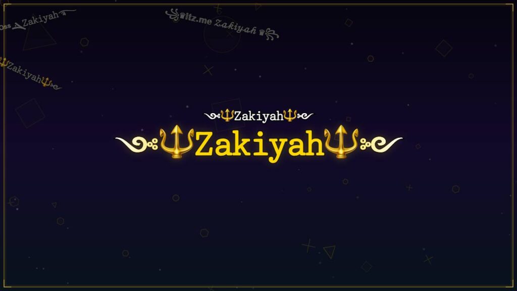 ༺🔱𝚉𝚊𝚔𝚒𝚢𝚊𝚑🔱༻ – Zakiyah Stylish Name