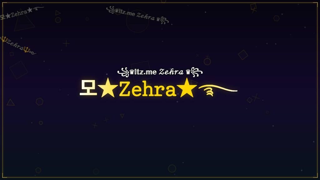 모★𝚉𝚎𝚑𝚛𝚊★࿐ – Zehra Stylish Name