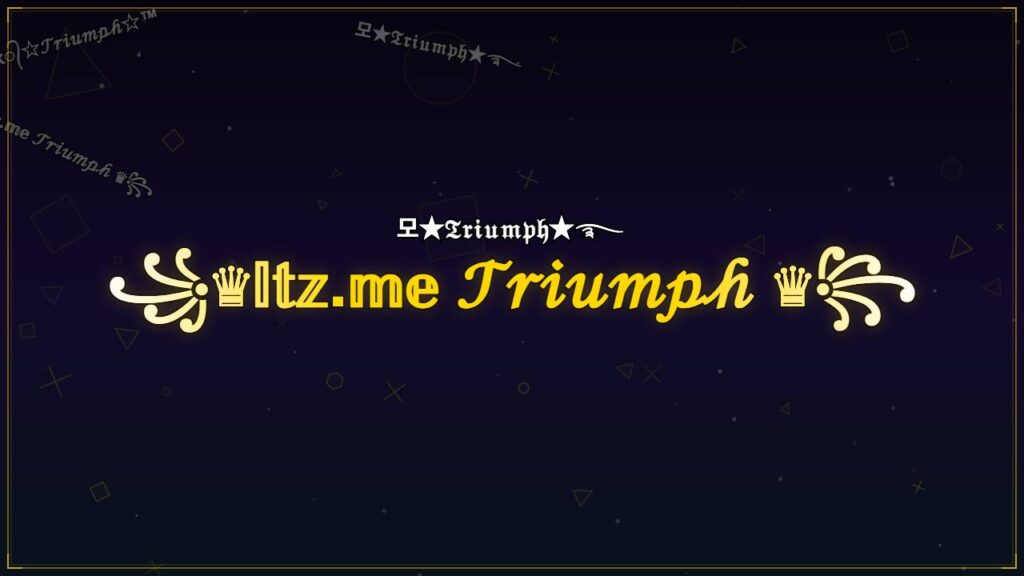 ꧁♛𝕀𝕥𝕫.𝕞𝕖 𝒯𝓇𝒾𝓊𝓂𝓅𝒽 ♛꧂ – Triumph Stylish Name