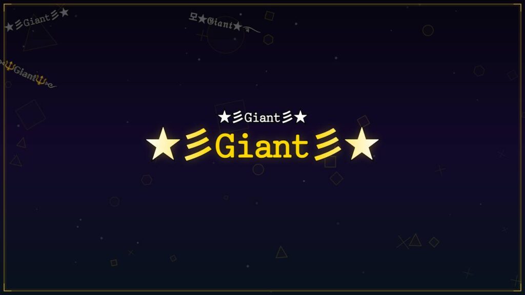 ★彡𝙶𝚒𝚊𝚗𝚝彡★ – Giant Stylish Name