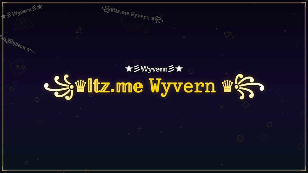 ꧁♛𝕀𝕥𝕫.𝕞𝕖 𝚆𝚢𝚟𝚎𝚛𝚗 ♛꧂ – Wyvern Stylish Name