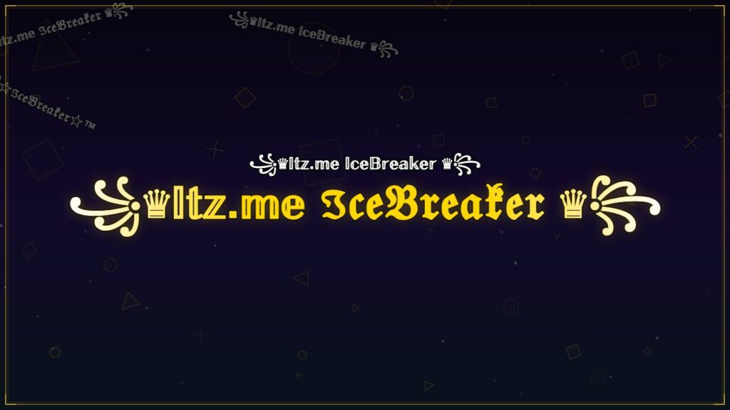 ꧁♛𝕀𝕥𝕫.𝕞𝕖 ℑ𝔠𝔢𝔅𝔯𝔢𝔞𝔨𝔢𝔯 ♛꧂ – IceBreaker Stylish Name