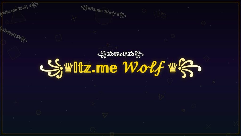 ꧁♛𝕀𝕥𝕫.𝕞𝕖 𝒲ℴ𝓁𝒻 ♛꧂ – Wolf Stylish Name