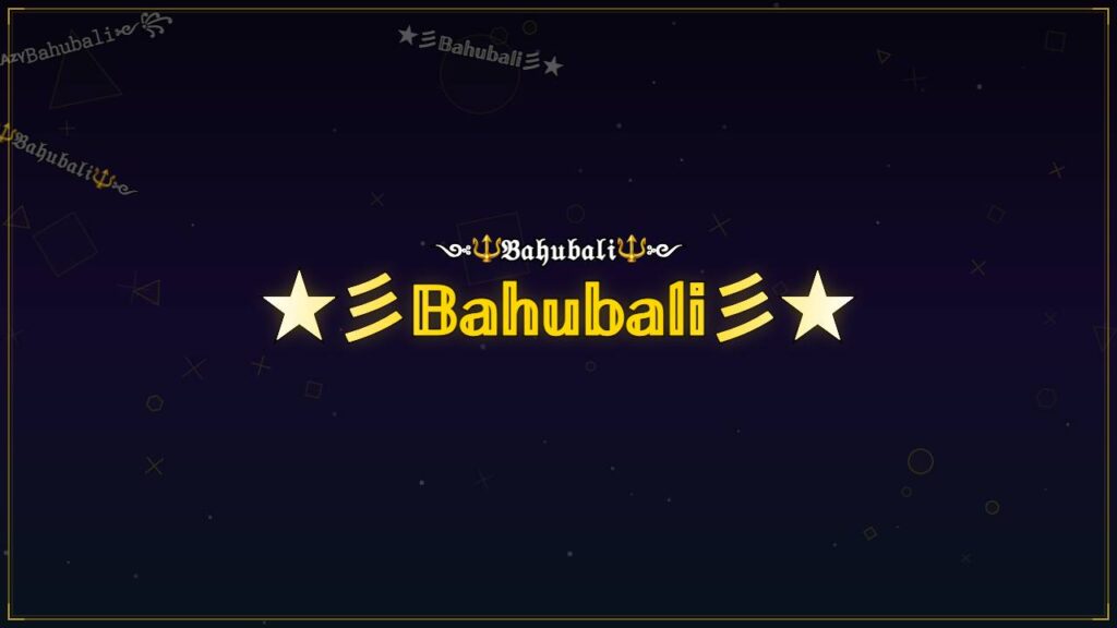 ★彡𝔹𝕒𝕙𝕦𝕓𝕒𝕝𝕚彡★ – Bahubali Stylish Name