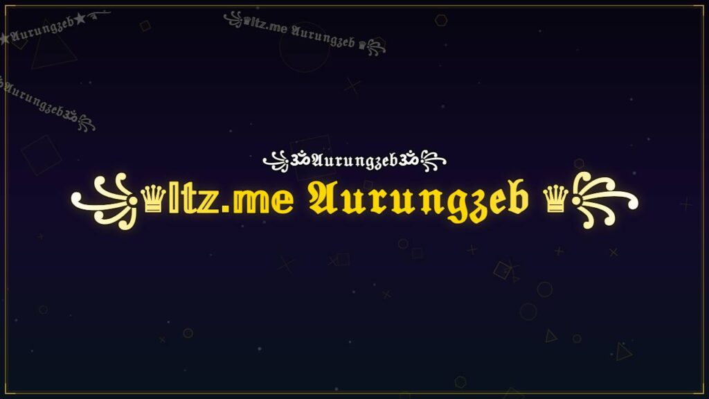 ꧁♛𝕀𝕥𝕫.𝕞𝕖 𝔄𝔲𝔯𝔲𝔫𝔤𝔷𝔢𝔟 ♛꧂ – Aurungzeb Stylish Name