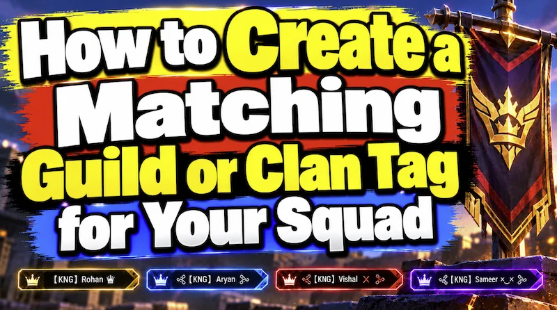 How to Create a Matching Guild or Clan Tag for Your Squad