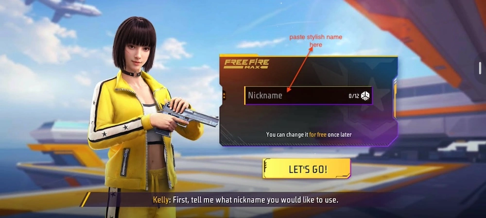 add nickname here