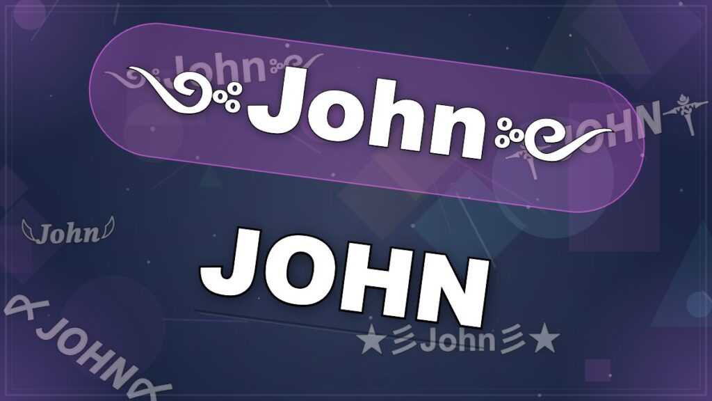 JOHN Stylish Name – 💗💞 ꚠ𖣠ꛅꛘ 💞💗