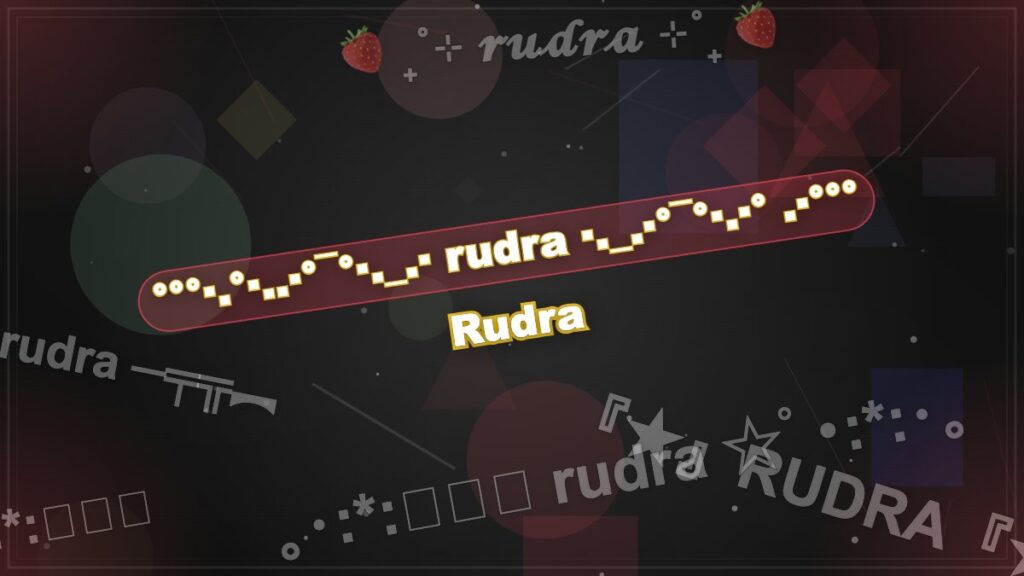 Rudra Stylish Name – ꧁🇳🇵ᴵᴬᴹℛ𝓊𝒹𝓇𝒶™🇳🇵꧂