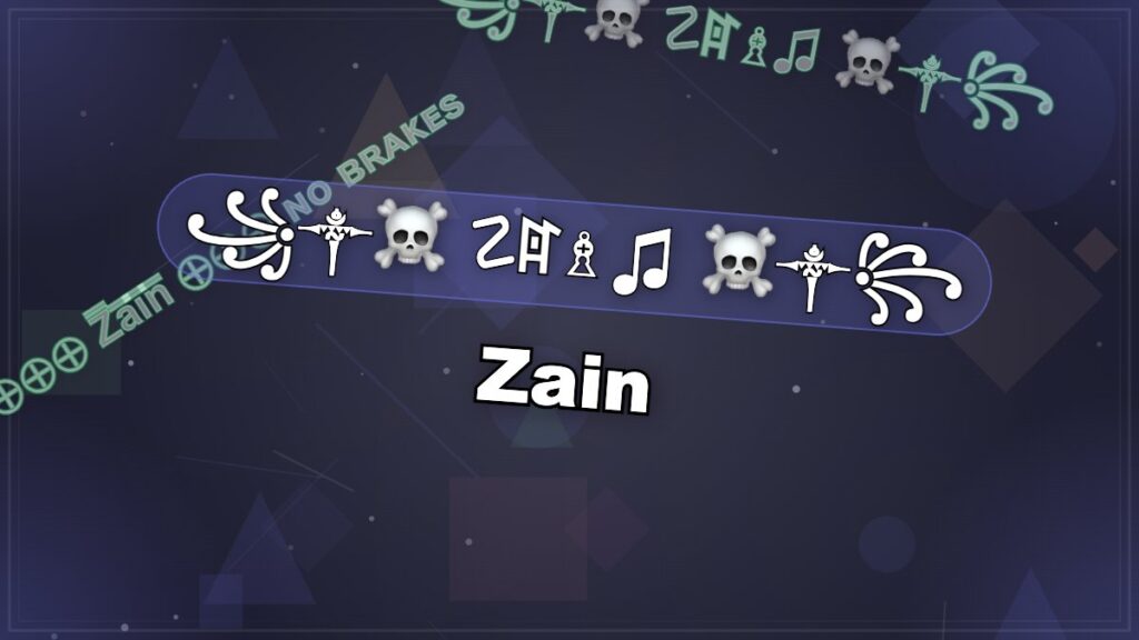 Zain Stylish Name – ꧁💔🖤🆉🅰🅸🅽🖤💔꧂